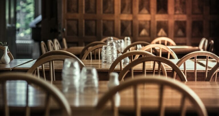 The Oak dining room