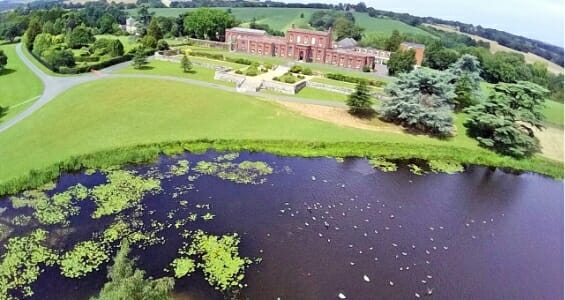 Ariel view of house