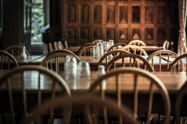 Oak dining room