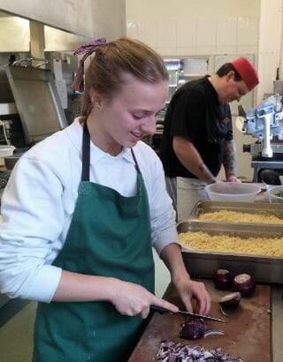 Chef preparing food