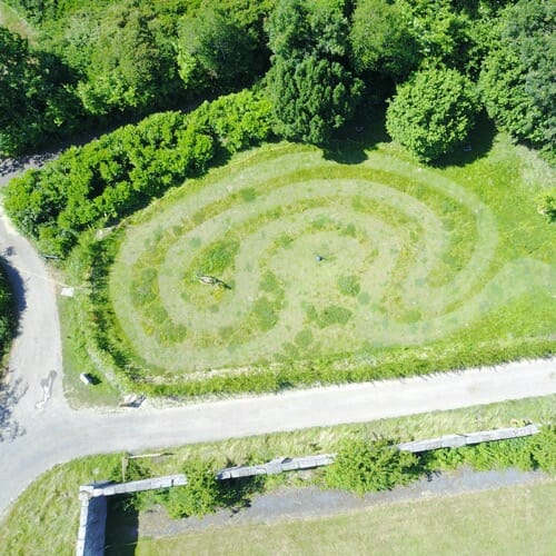 The labyrinth at Ashburnham Place