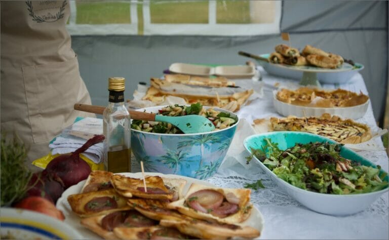 farmers market food stall